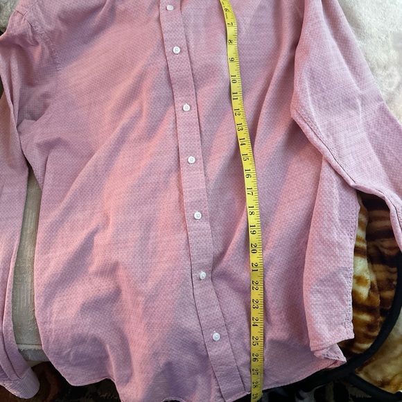 Ben Sherman Light Pink Casual Button-Down Shirt Skinny Fit size 17 36/37 - Picture 9 of 9